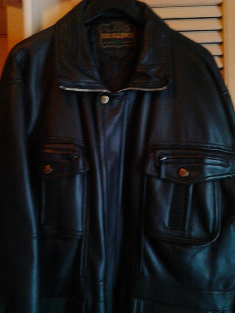 ledervest man, Kleding | Heren, Verzenden, Maat 56/58 (XL), Zwart