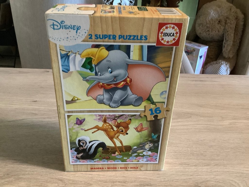Disney Duo super puzzle's (16 stuks), Kinderen en Baby's, Speelgoed | Kinderpuzzels, Ophalen of Verzenden, 10 tot 50 stukjes, Zo goed als nieuw