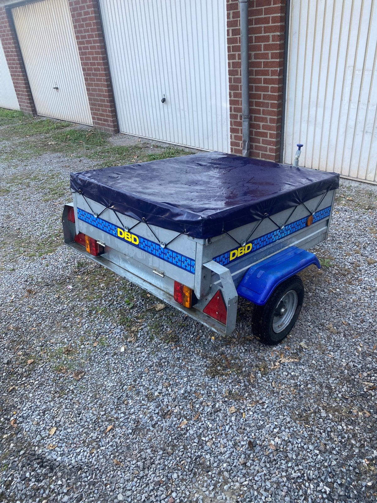 Petite remorque pour bagages ou autres 110x92cm 300kg, Enlèvement, Comme neuf