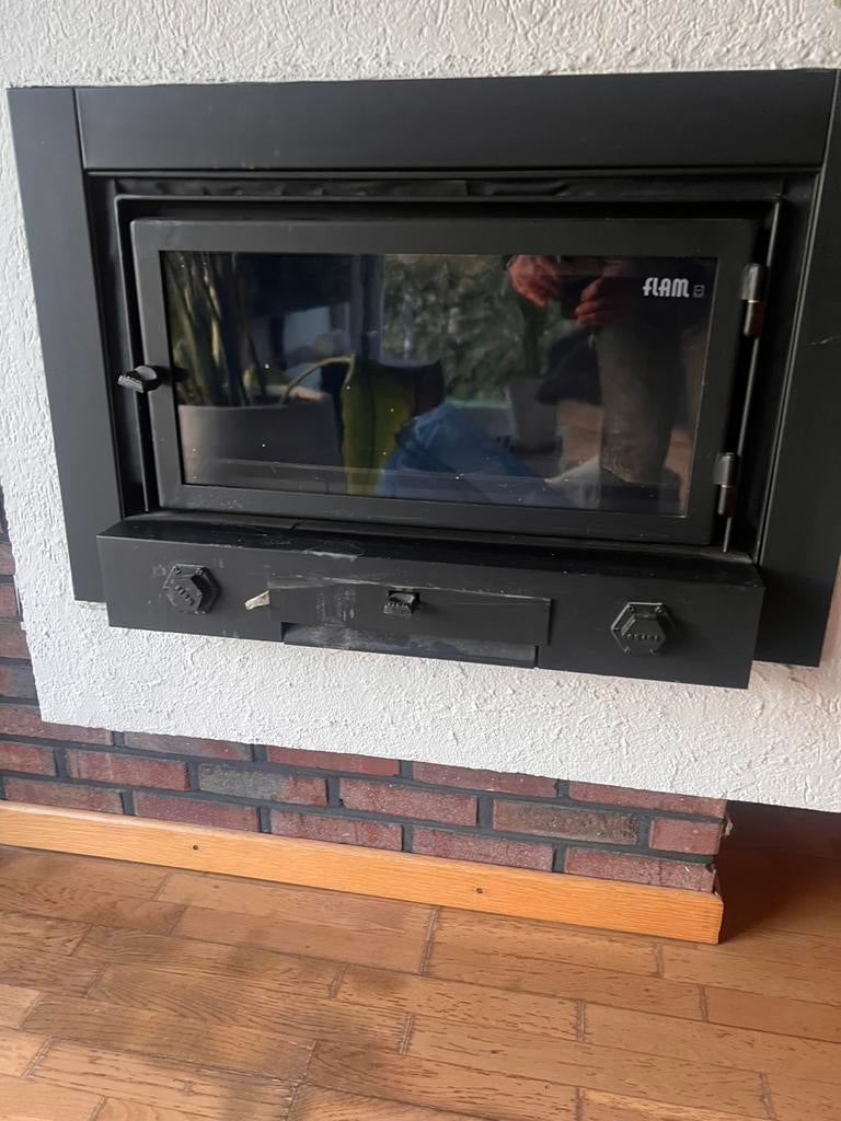 Inbouwhaard flam, Enlèvement, Utilisé, Encastré, Cheminée au bois