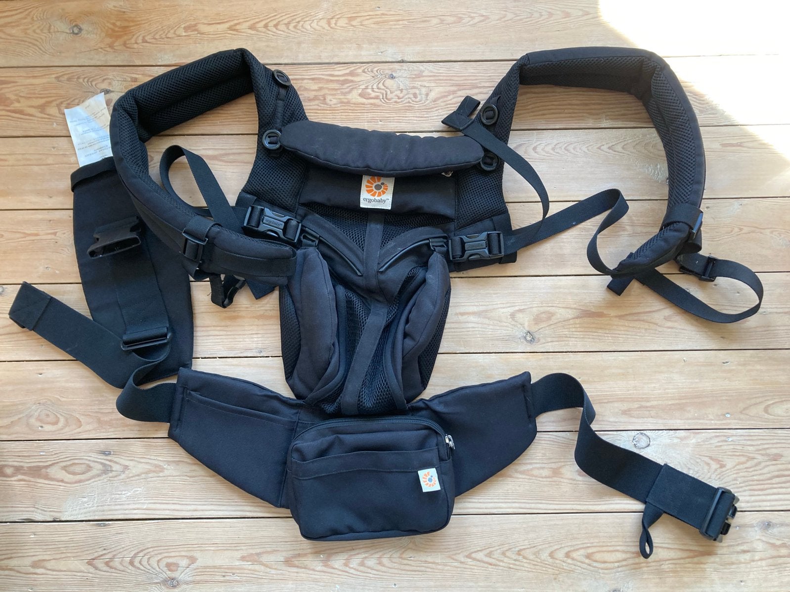 Ergobaby draagzak omni 360 cool air mesh black, Kinderen en Baby's, Ophalen, Zo goed als nieuw, Rug, Draagzak