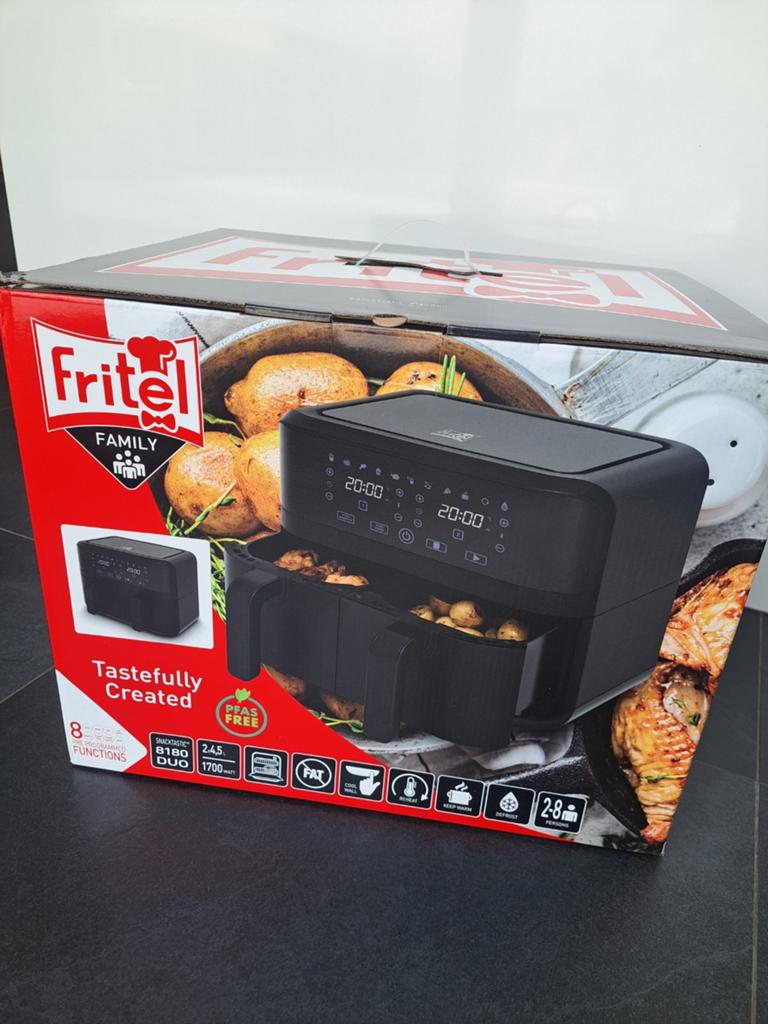Fritel airfryer SnackTastic 8180 Duo, nieuw in verpakking, Elektronische apparatuur, Ophalen of Verzenden, Nieuw, Airfryer