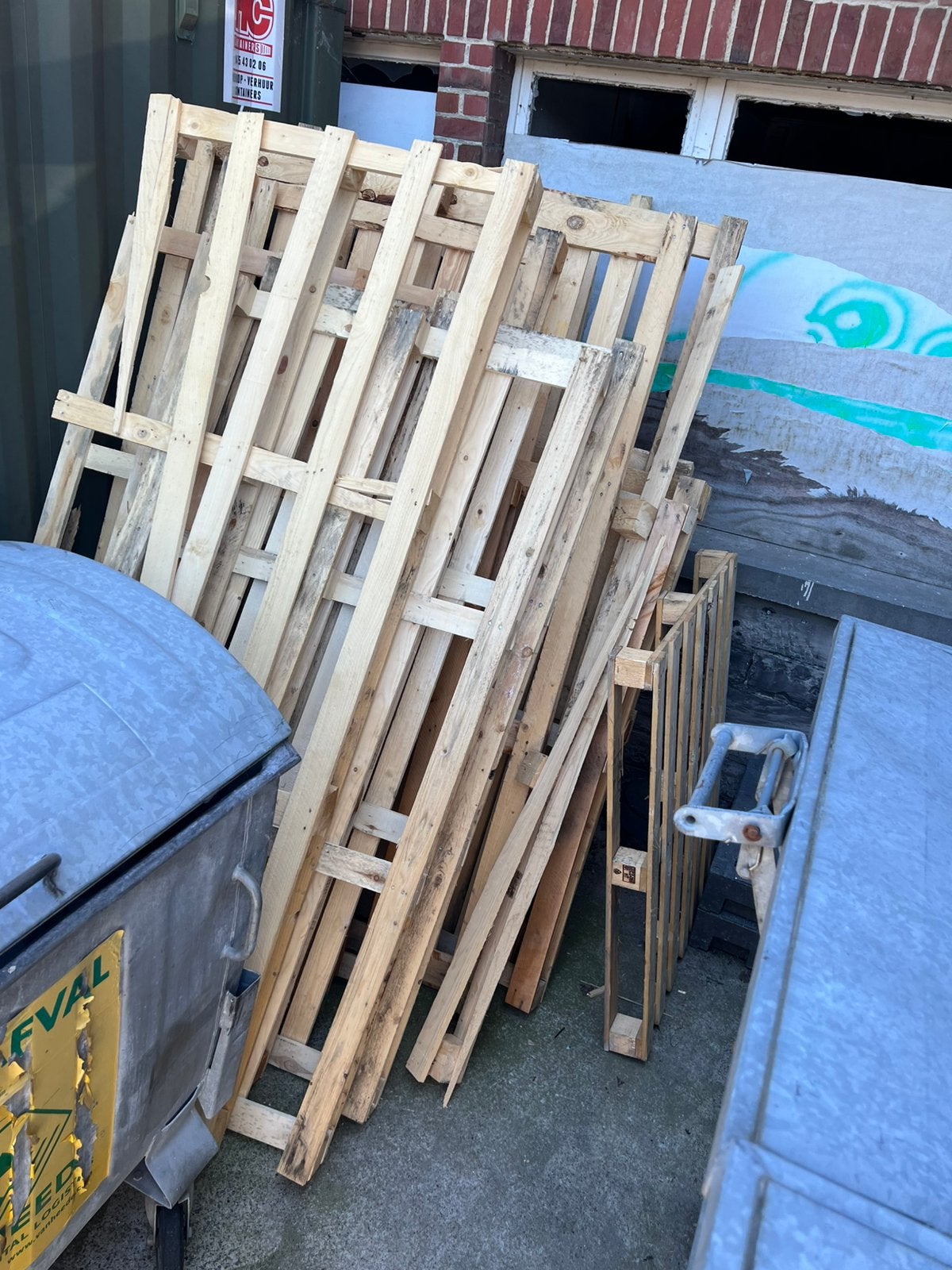 Gratis wegwerp palletten allerhande maten, Enlèvement, Comme neuf