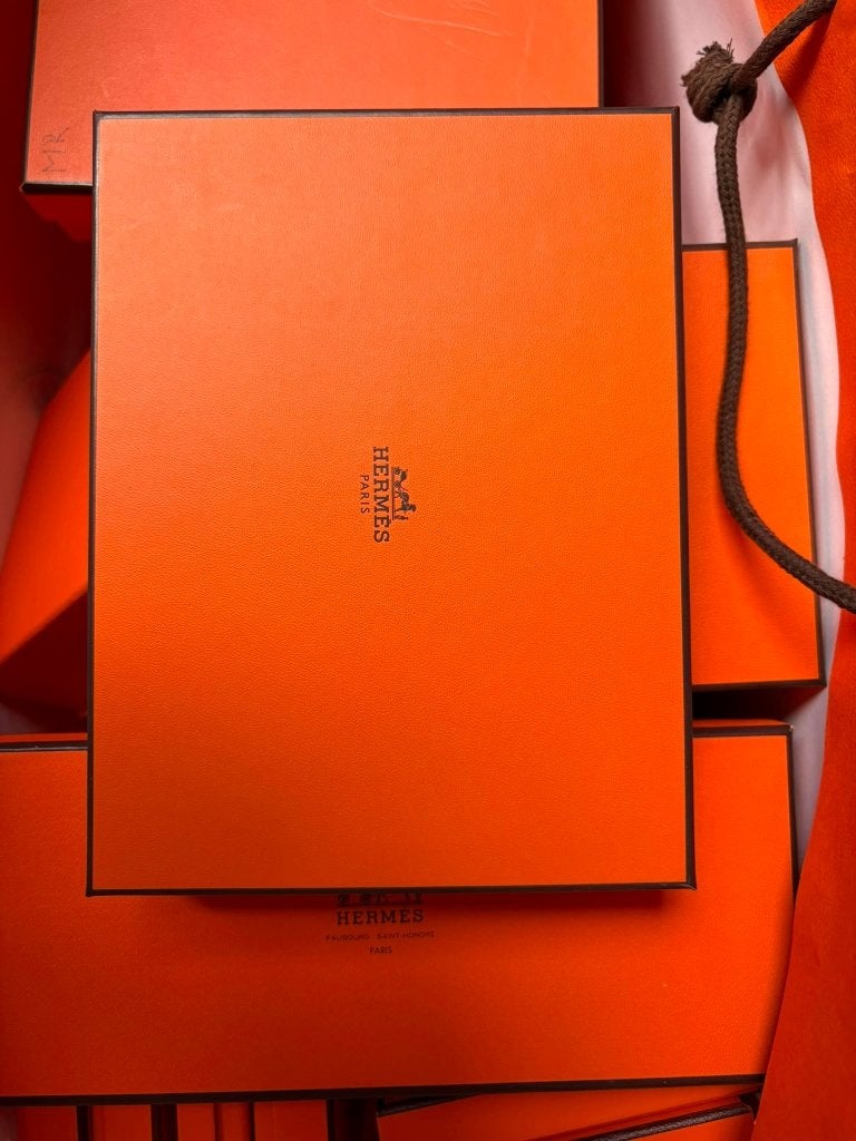 Hermès dozen middelgroot – originele luxe verpakkingen, Bijoux, Sacs & Beauté, Enlèvement ou Envoi, Comme neuf