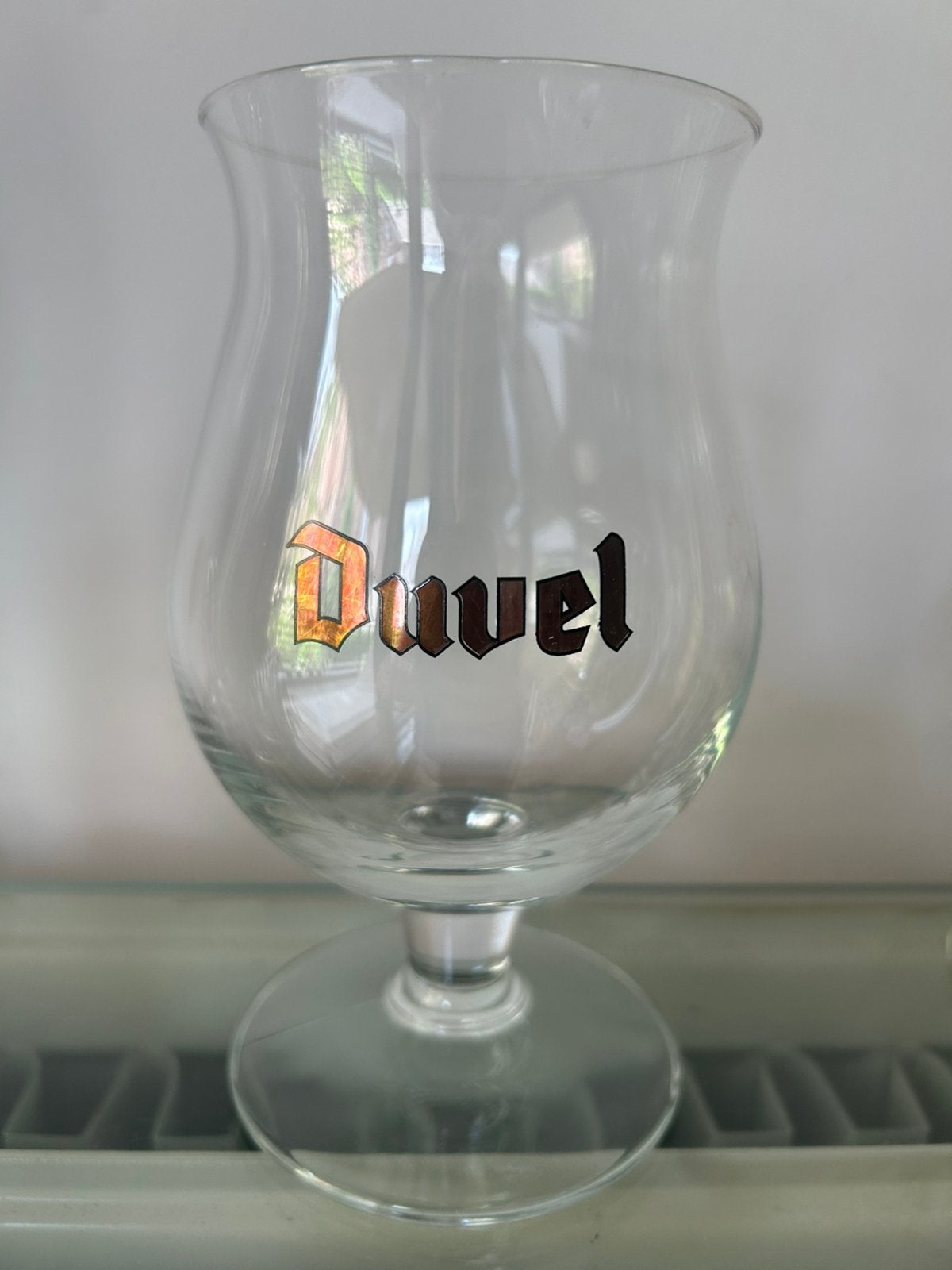 Verre à bière Duvel lettres dorées, Collections, Enlèvement, Comme neuf, Duvel