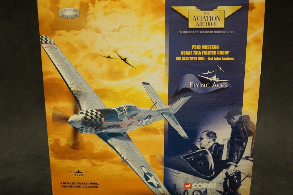 Corgi P51 D Mustang - 1/72 -  Édition limitée, Enlèvement ou Envoi, Comme neuf