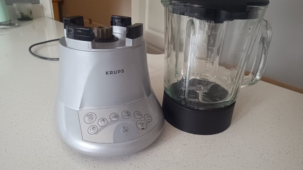 Blender Krups Type 577, carafe en verre, 400W, bon état, Electroménager, Enlèvement, Utilisé, Mélangeur