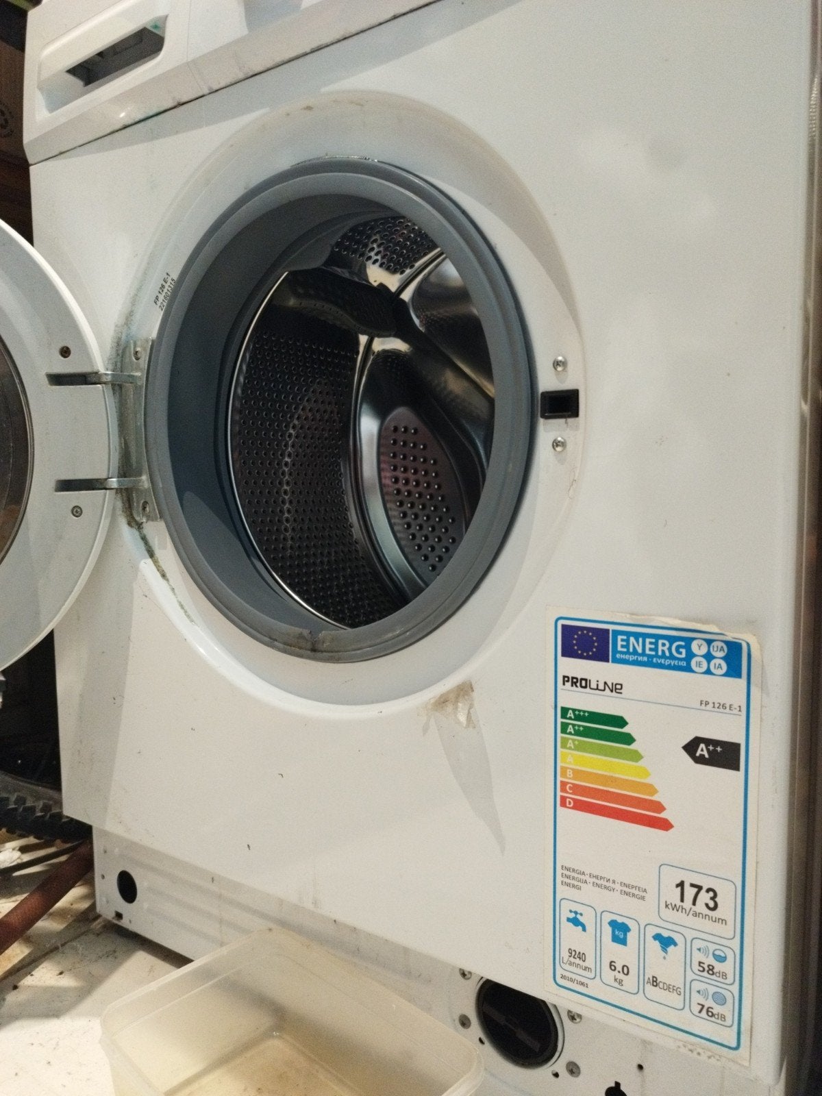 wasmachine proline A++ klasse, Ophalen