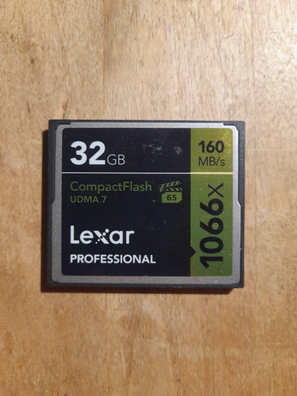 Lexar 32GB Professional 1066x CompactFlash card, Audio, Tv en Foto, Foto | Geheugenkaarten, Ophalen of Verzenden, CompactFlash