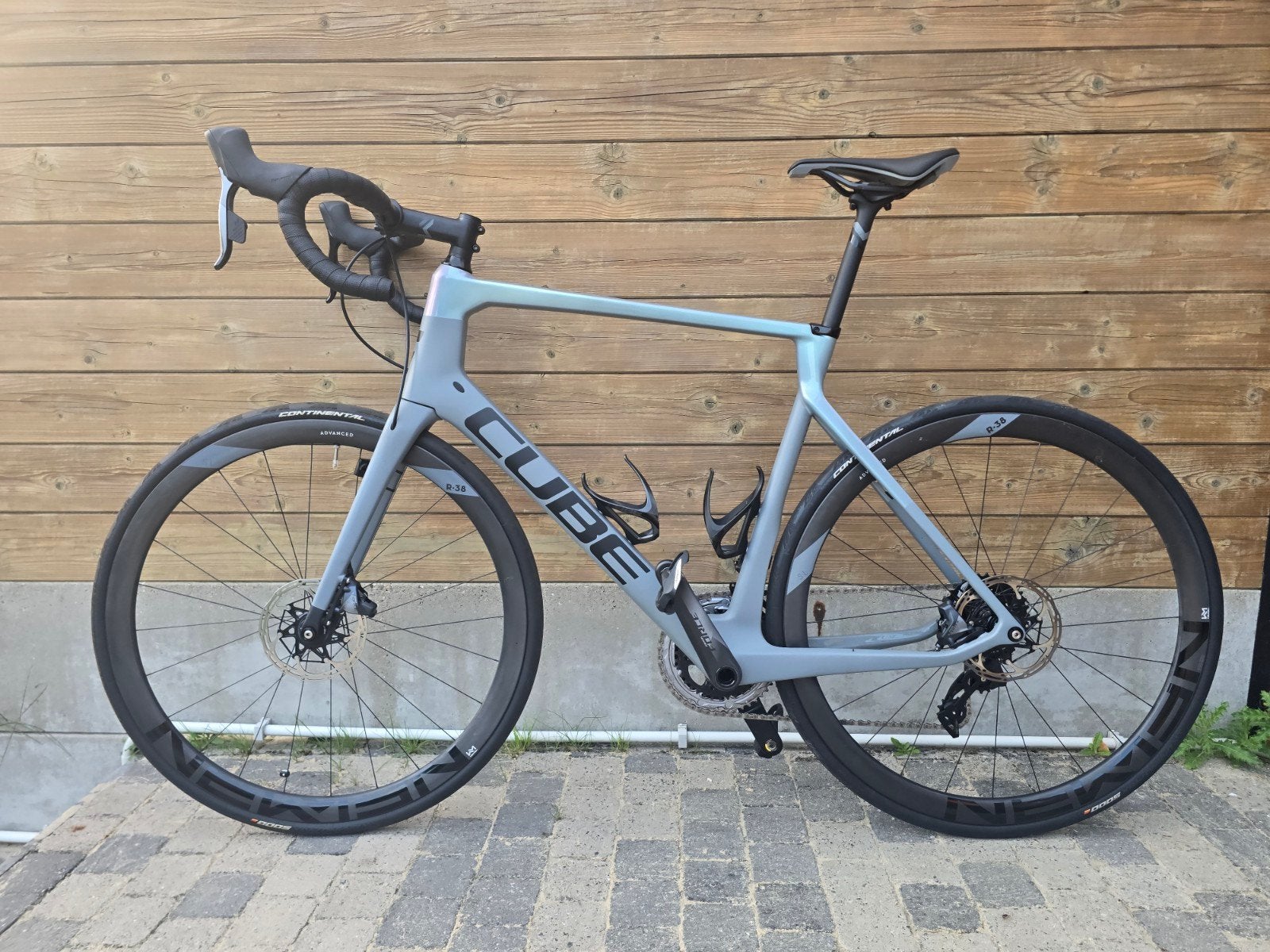 Cube Slt agree grey. frame maat 60, Fietsen en Brommers, Fietsen | Racefietsen, Carbon, Heren, Zo goed als nieuw, Schijfrem