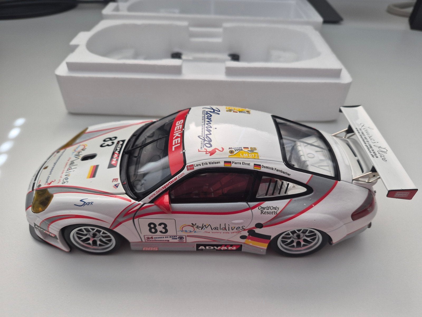 Minichamps 1/18 Porsche 911 GT3 RSR (100 066483), Hobby en Vrije tijd, Modelauto's | 1:18, Ophalen of Verzenden, Gebruikt, Auto