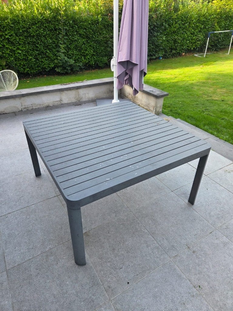 Table de terrasse Hespéride, Enlèvement, Utilisé, Carré, Aluminium