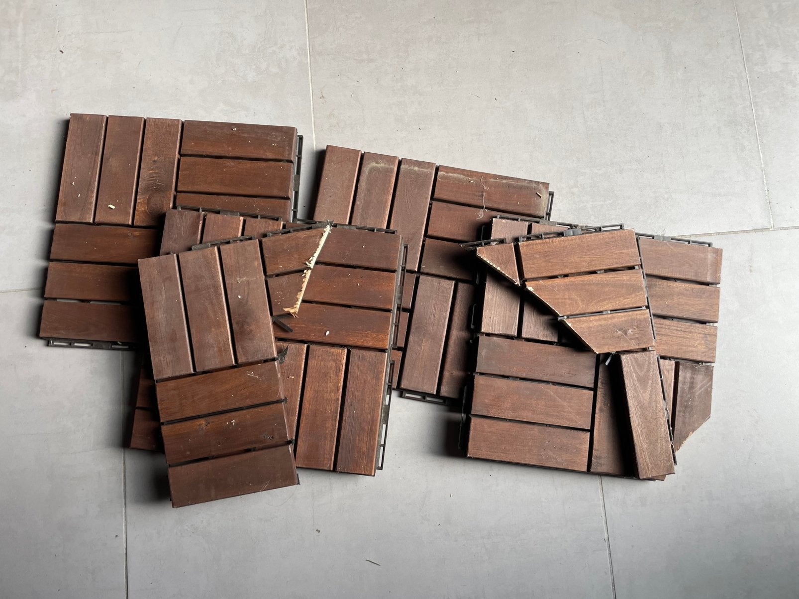 Gratis overschotje Ikea “Runnen” houten tegelvloer, Ophalen, Nieuw
