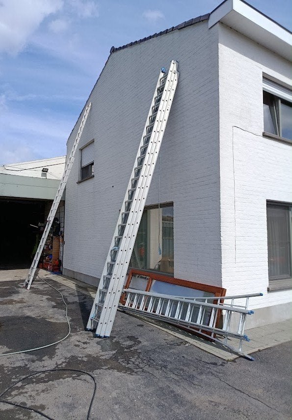 Ladder 3 delen - 15 m, Enlèvement, Utilisé, Échelle, 4 mètres ou plus