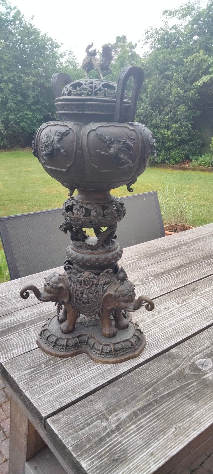 fumoir chinois en bronze, Antiquités & Art, Antiquités | Bronze & Cuivre, Enlèvement