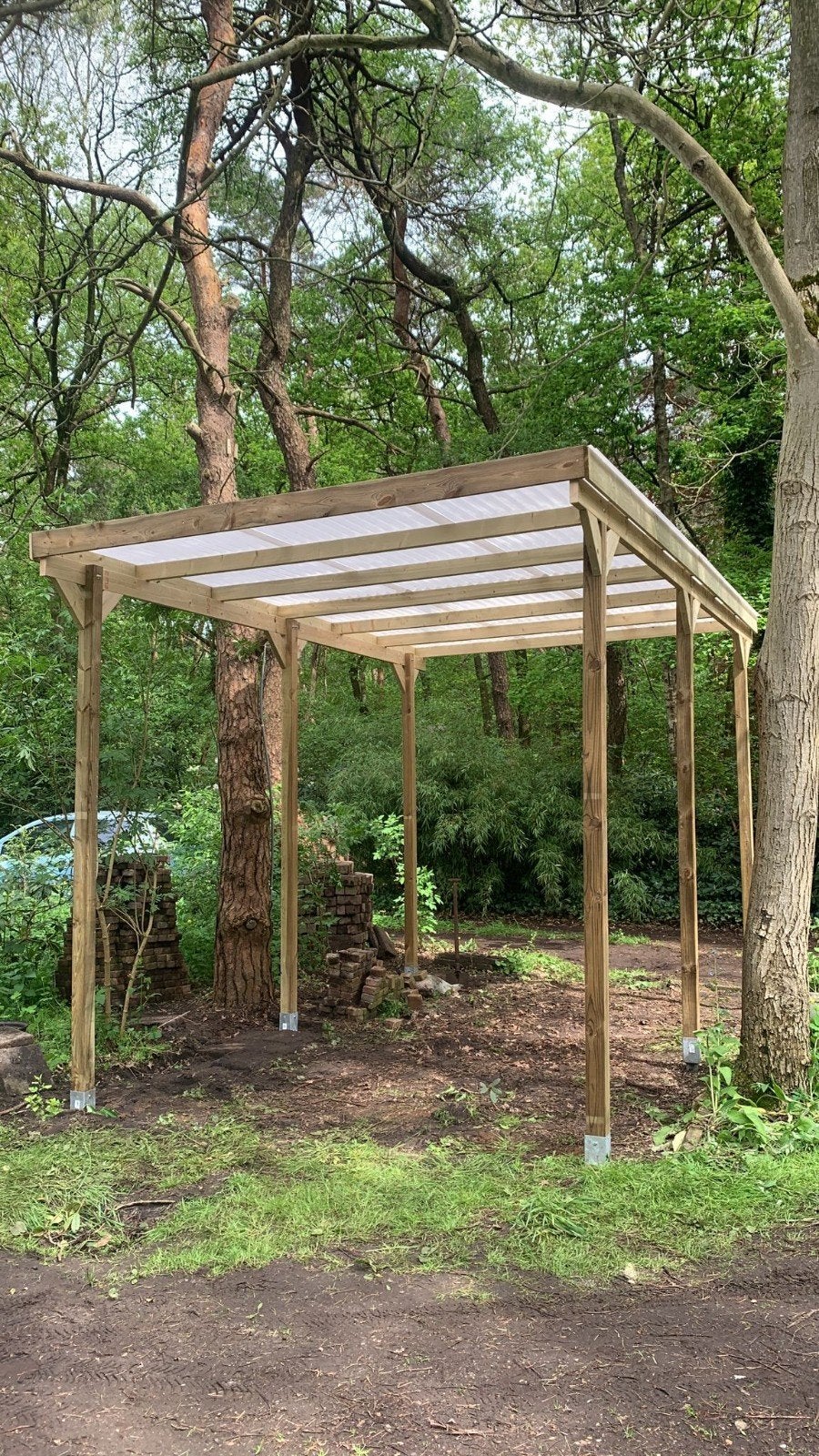 Carport of muuraanbouw, Tuin en Terras, Overkappingen, Nieuw, Veranda, Ophalen