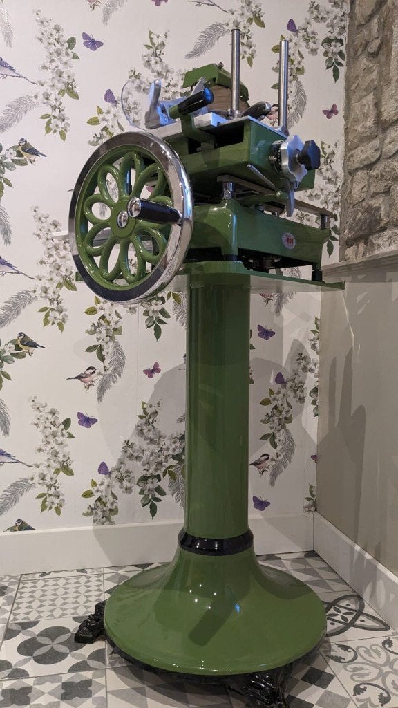 snijmachine IRON (berkel), Huis en Inrichting, Keuken | Keukenbenodigdheden, Groen, Ophalen of Verzenden, Zo goed als nieuw, Metaal