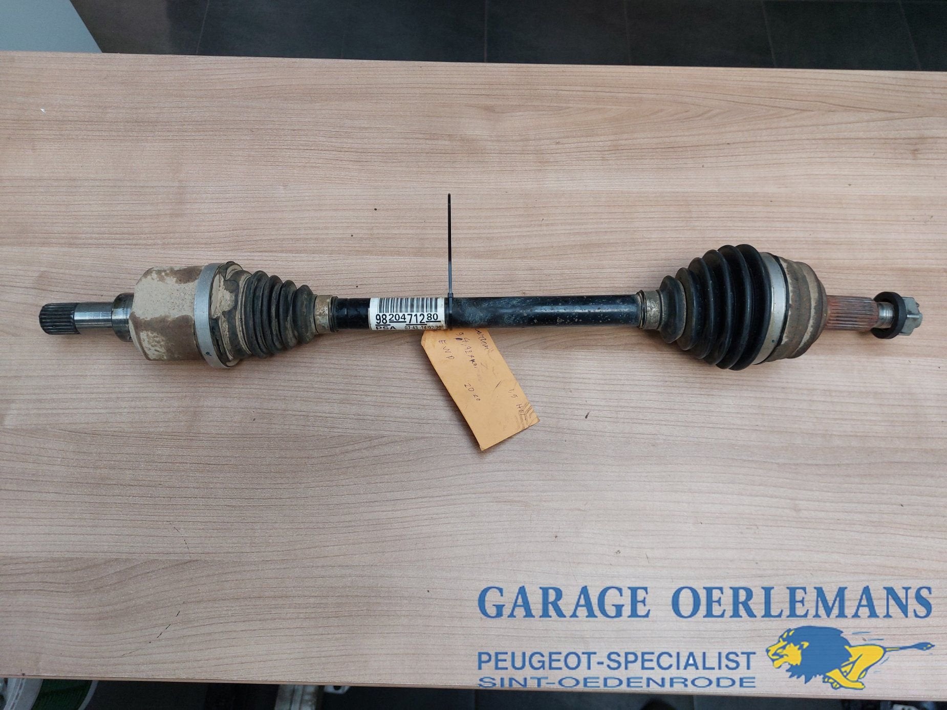 aandrijfas links voor peugeot partner 1.5 hdi, 9820471280, Gebruikt, -, -, ARN erkend