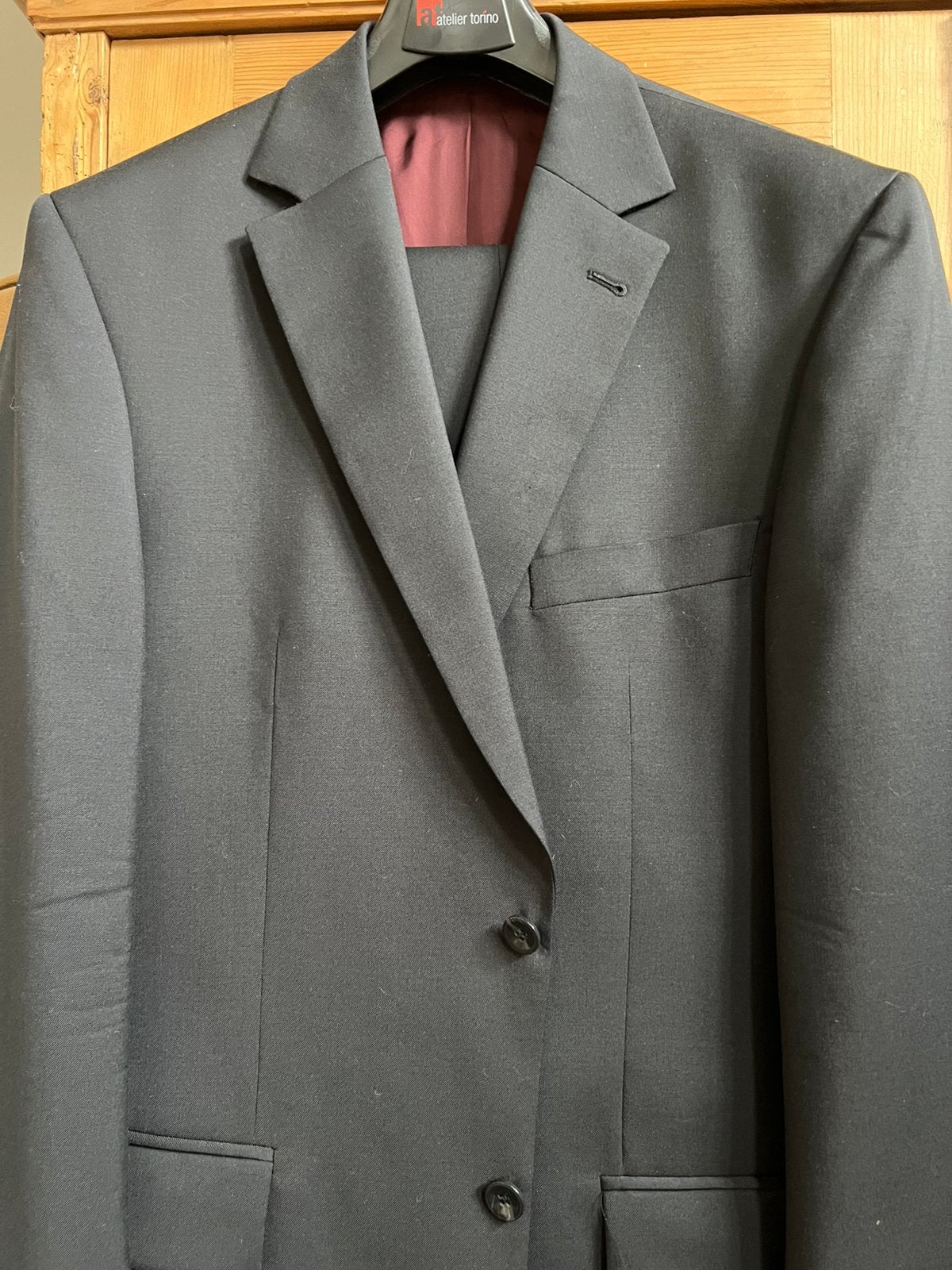 Kostuum: vest en broek - Italiaanse kwaliteit- donkerblauw, Ophalen, Zo goed als nieuw, Overige maten, Blauw