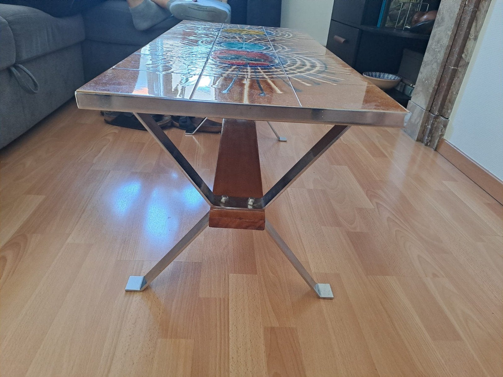 vintage mid-century modern salontafel, Art nouveau, Ophalen