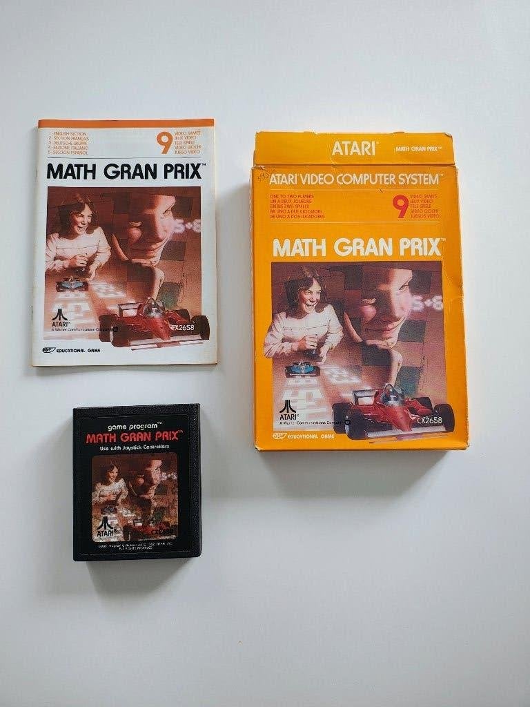 Atari game - Math Gran Prix, Games en Spelcomputers, Games | Atari, Gebruikt, Atari 2600, Ophalen of Verzenden