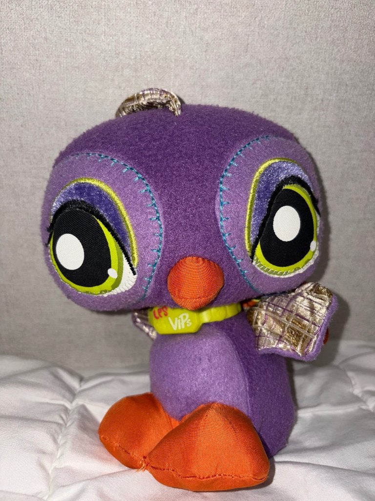 Peluche VIP Littlest Pet Shop — Oiseau violet, Enlèvement ou Envoi, Neuf, Orange