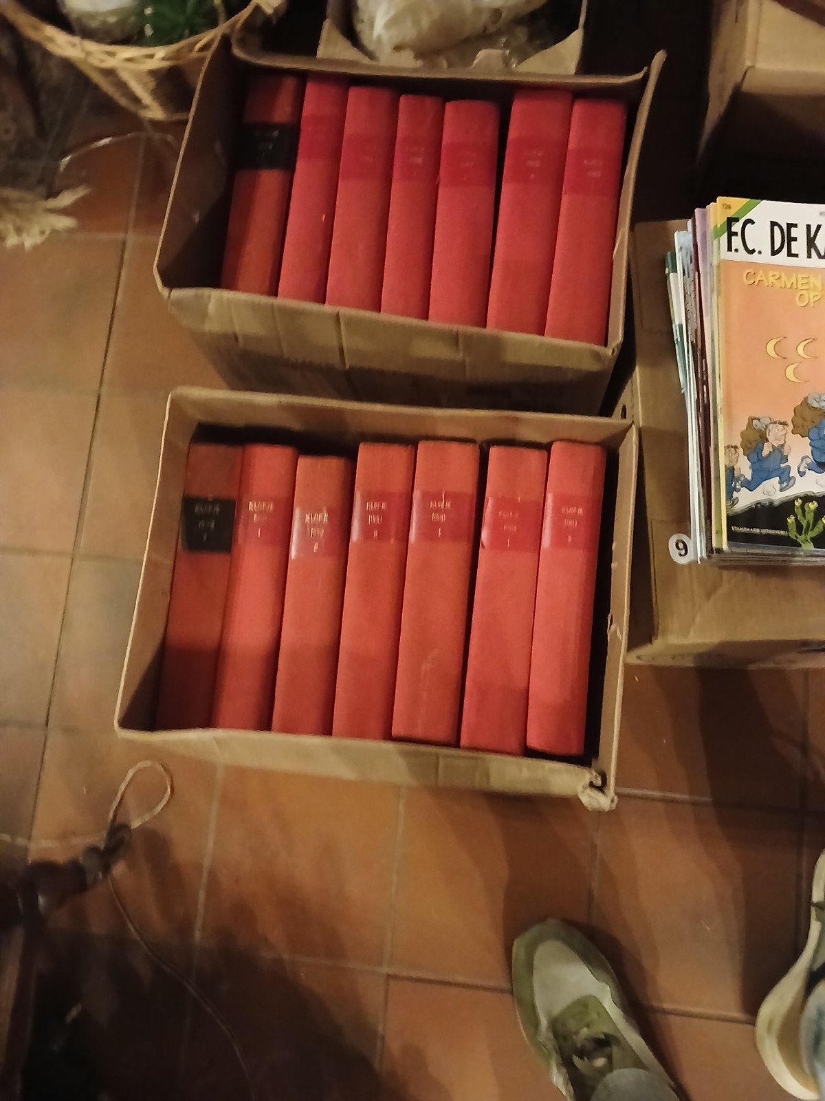 jaarboeken  kuifje 1987 tot en met 1994 in uitstekende staat, Boeken, Ophalen, Zo goed als nieuw