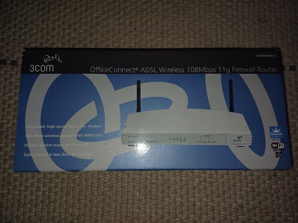 Firewall router, Informatique & Logiciels, Routeurs & Modems, Enlèvement, Comme neuf, Routeur avec modem, 3Com