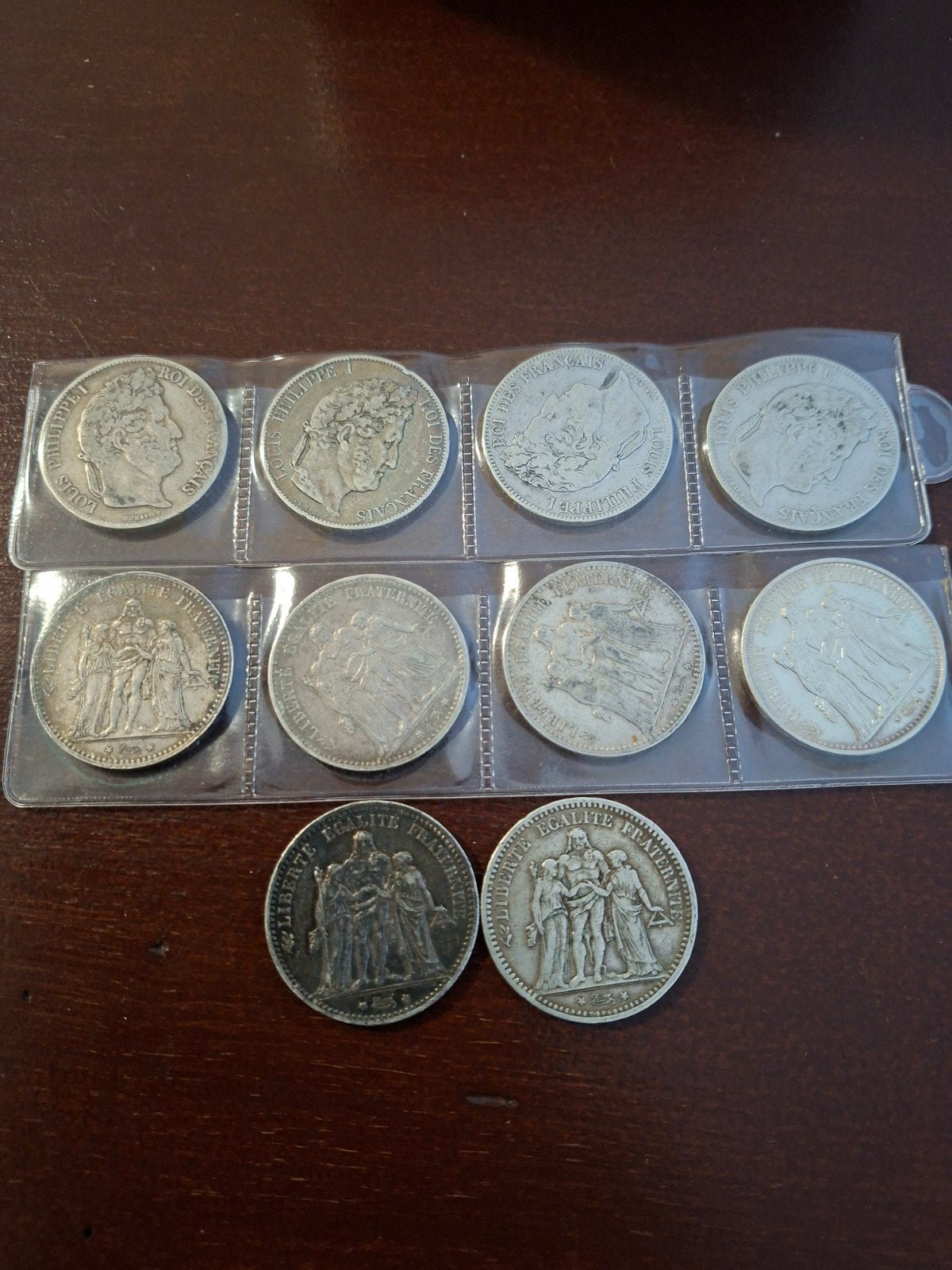 10 x 5 francs France Mixte type Hercules/Louis Philippe, Enlèvement, France, Argent