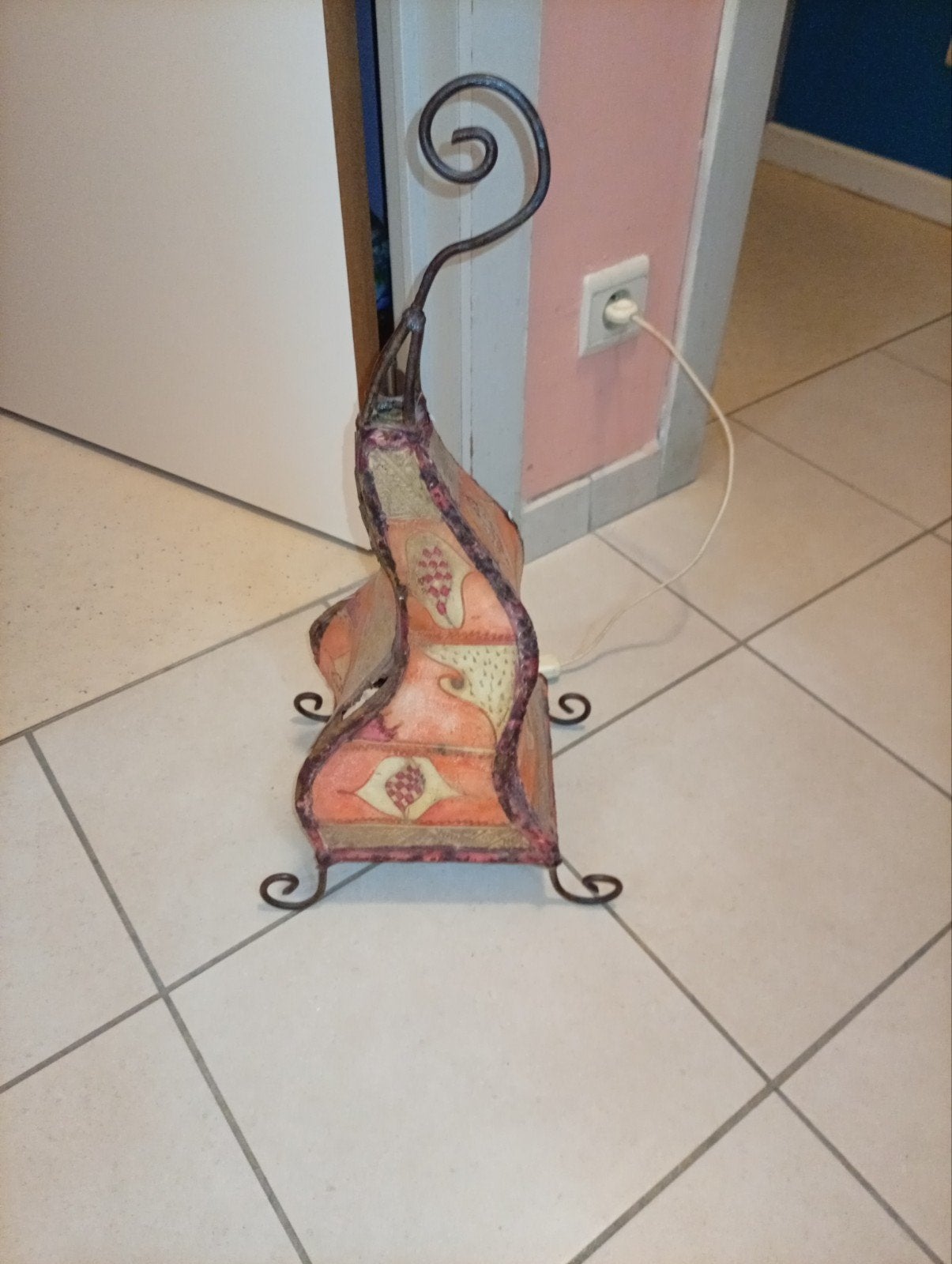 lampe fer forgé orientale du maroc, Enlèvement