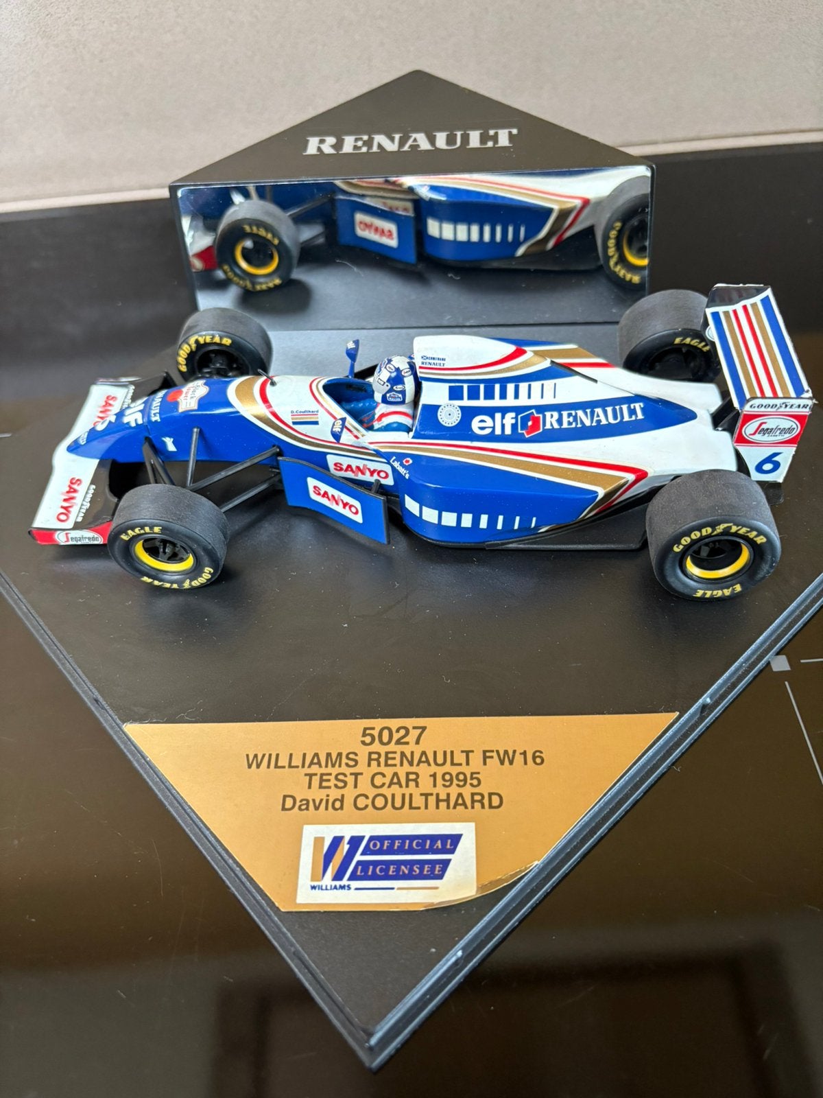 F1- Williams Renault FW16- test car 1995- D Coulthard -onyx, Ophalen of Verzenden, Zo goed als nieuw