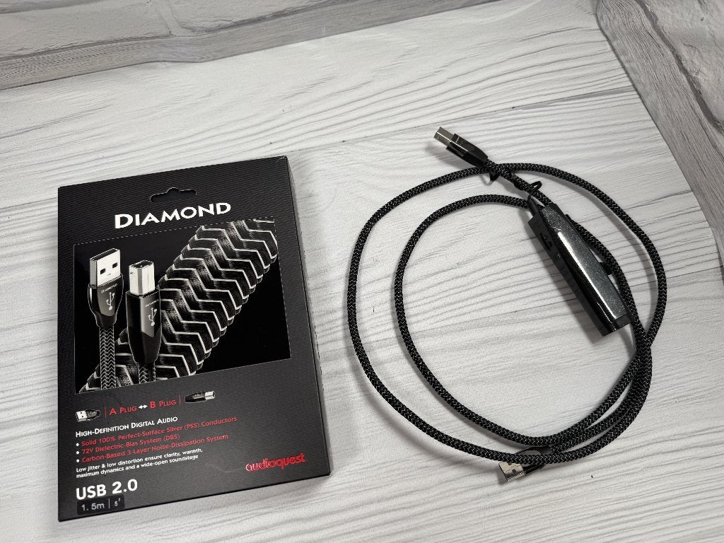 Audioquest diamond usb 1,5m audiokabel muziek, Verzenden, Zo goed als nieuw, Minder dan 2 meter, Overige kabels