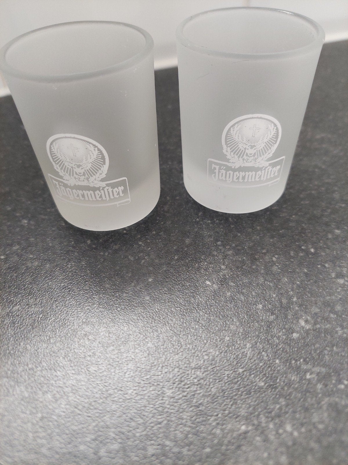 Glaasjes Jägermeister, Verzamelen, Glas en Drinkglazen, Ophalen, Nieuw, Borrel- of Shotglas