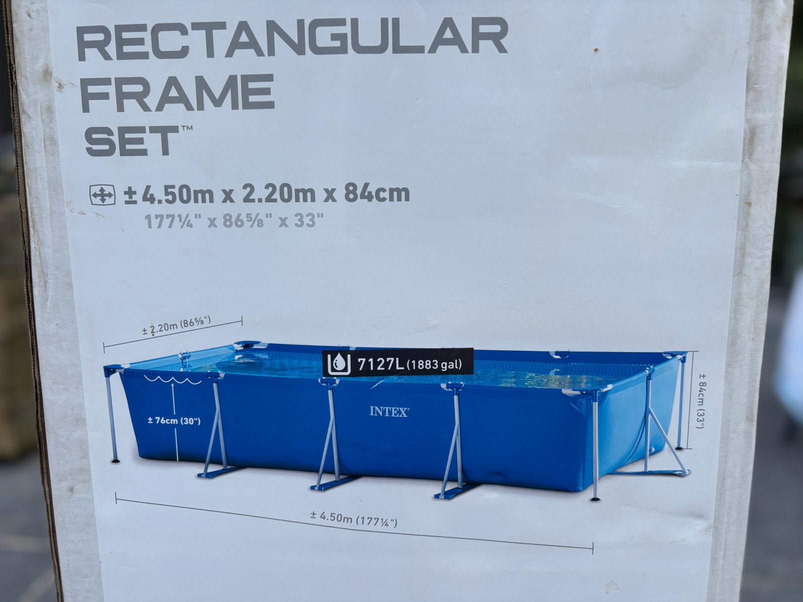 Intex Frameset, Tuin en Terras, Ophalen, Gebruikt, 200 tot 300 cm, 80 tot 120 cm