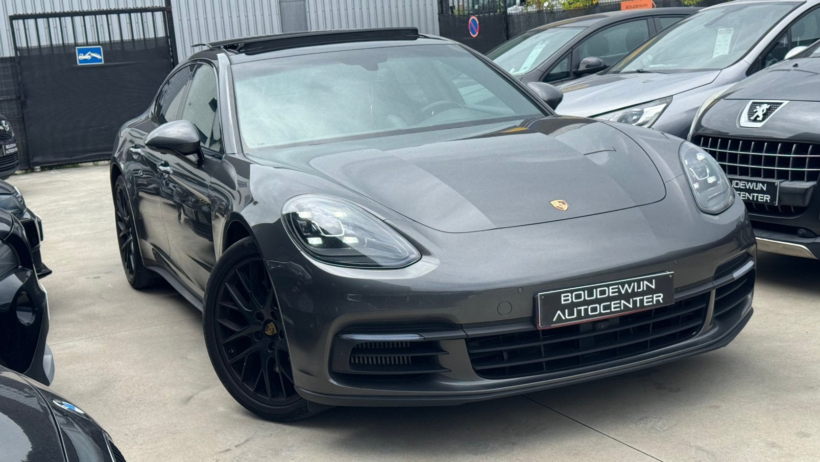 Porsche Panamera 4 E-Hybrid Benzine 3.0 Full Optie !, Autos, Porsche, Cuir, Argent ou Gris, Achat, Euro 6