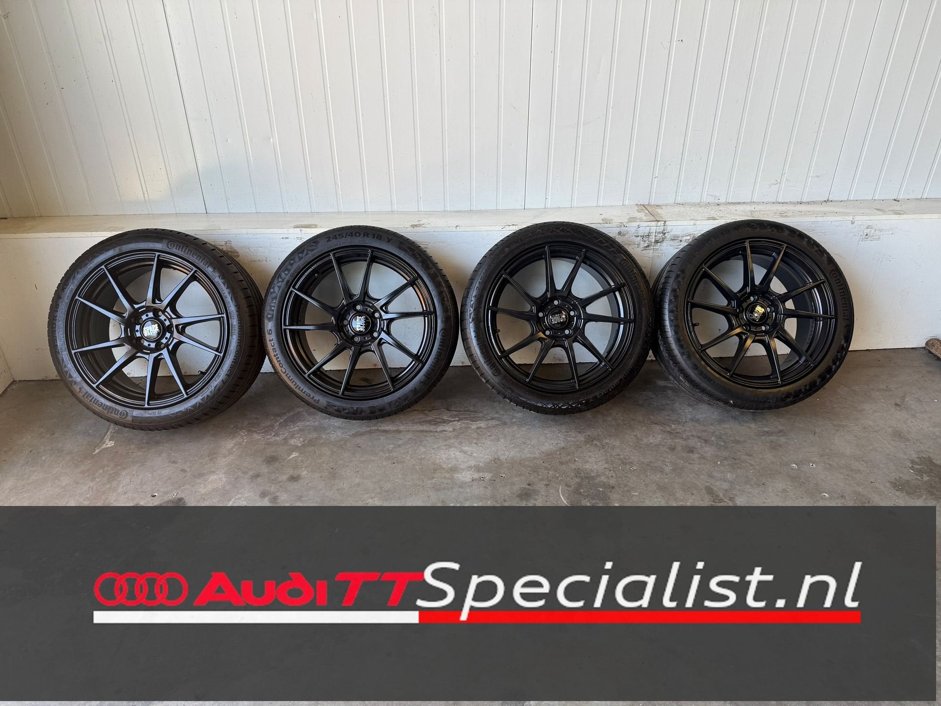 Zomerbanden set 18 inch Audi TT MK2 steek 5 x 112, Ophalen, 18 inch, -, -
