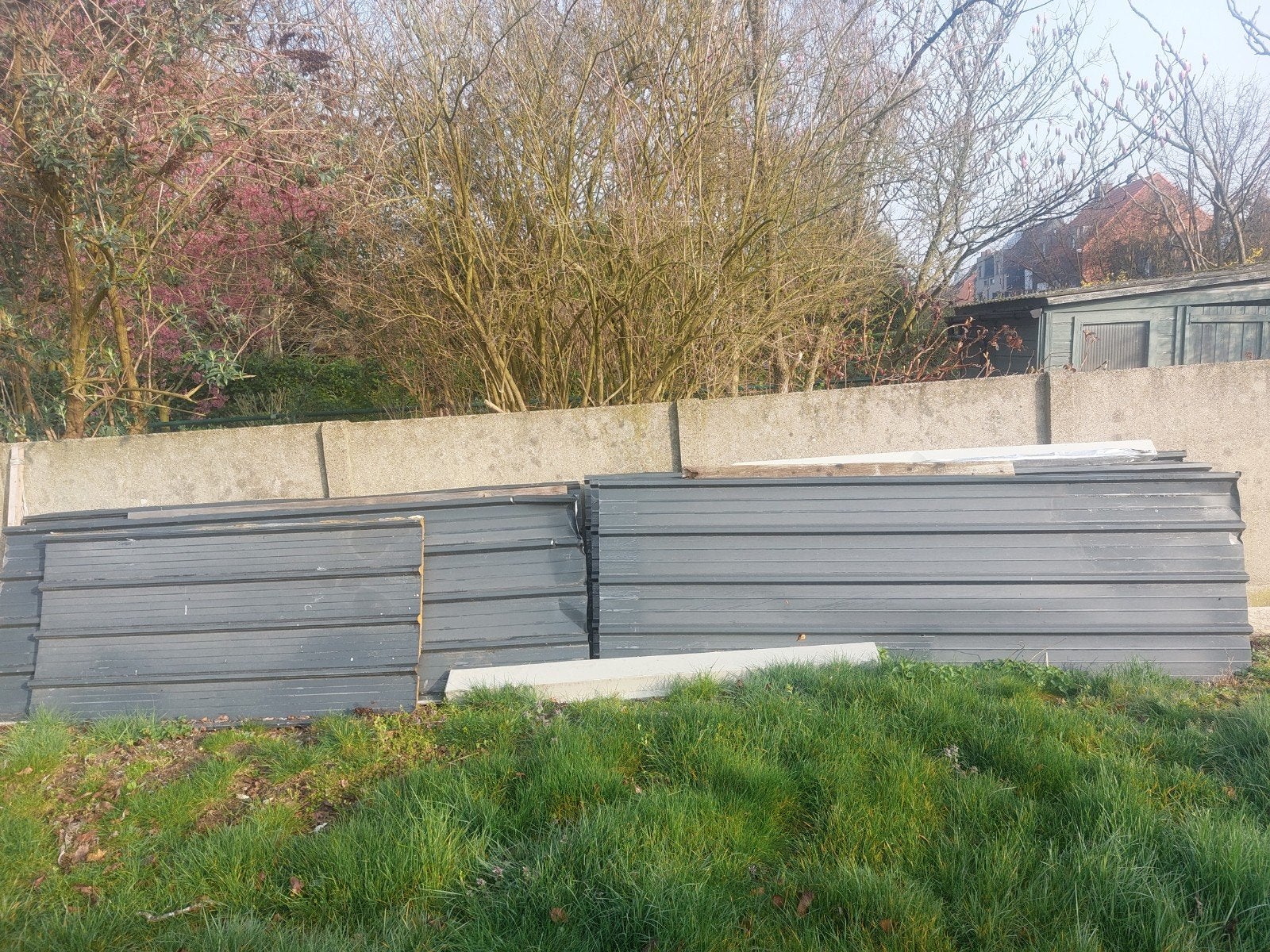 13 Sandwichpanelen verschillende lengtes., Enlèvement