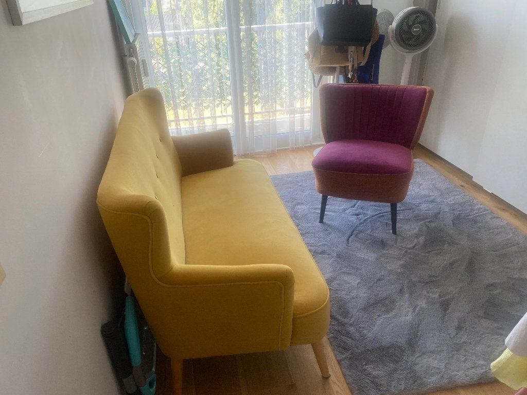 Deux petits canapé fauteuils d'appoint super état, Moins de 75 cm, MAISON DU MONDE, Comme neuf, Enlèvement