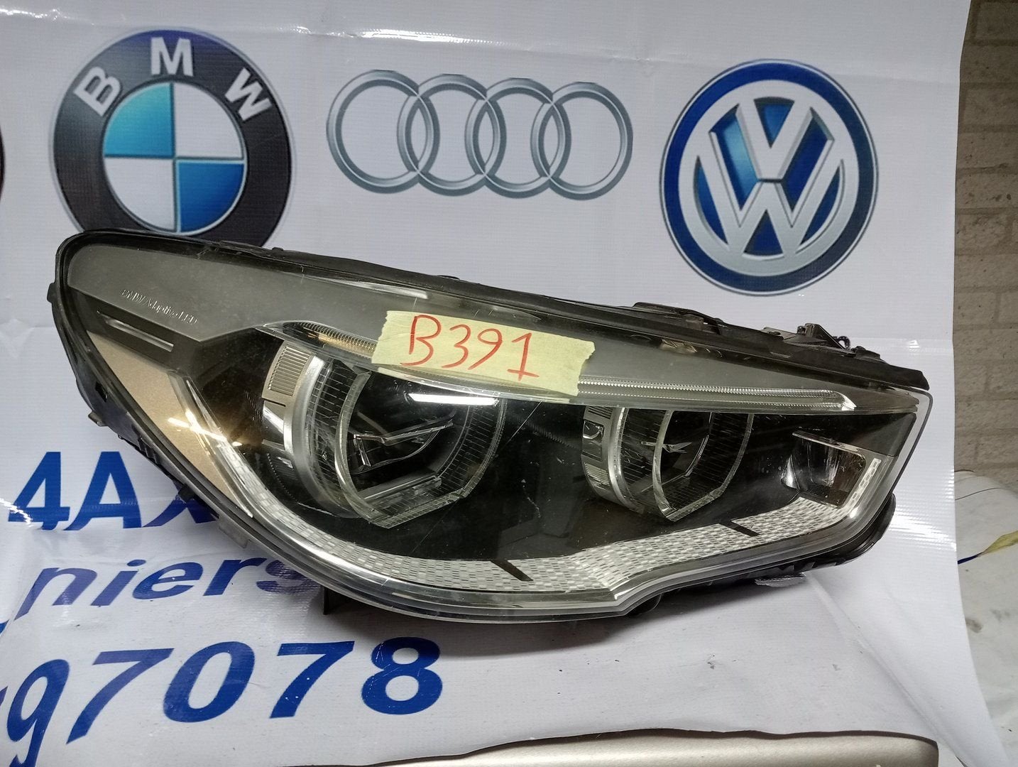 BMW 5 SERIE GT F07 LCI ADAPTIEVE LED KOPLAMP 7424140 LINKS, Auto-onderdelen, Gebruikt, -, -, Ophalen of Verzenden