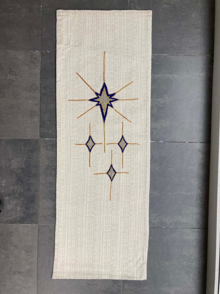 Wit wandtapijt Slabbinck Maria (125 op 45 cm), Antiquités & Art, Enlèvement ou Envoi