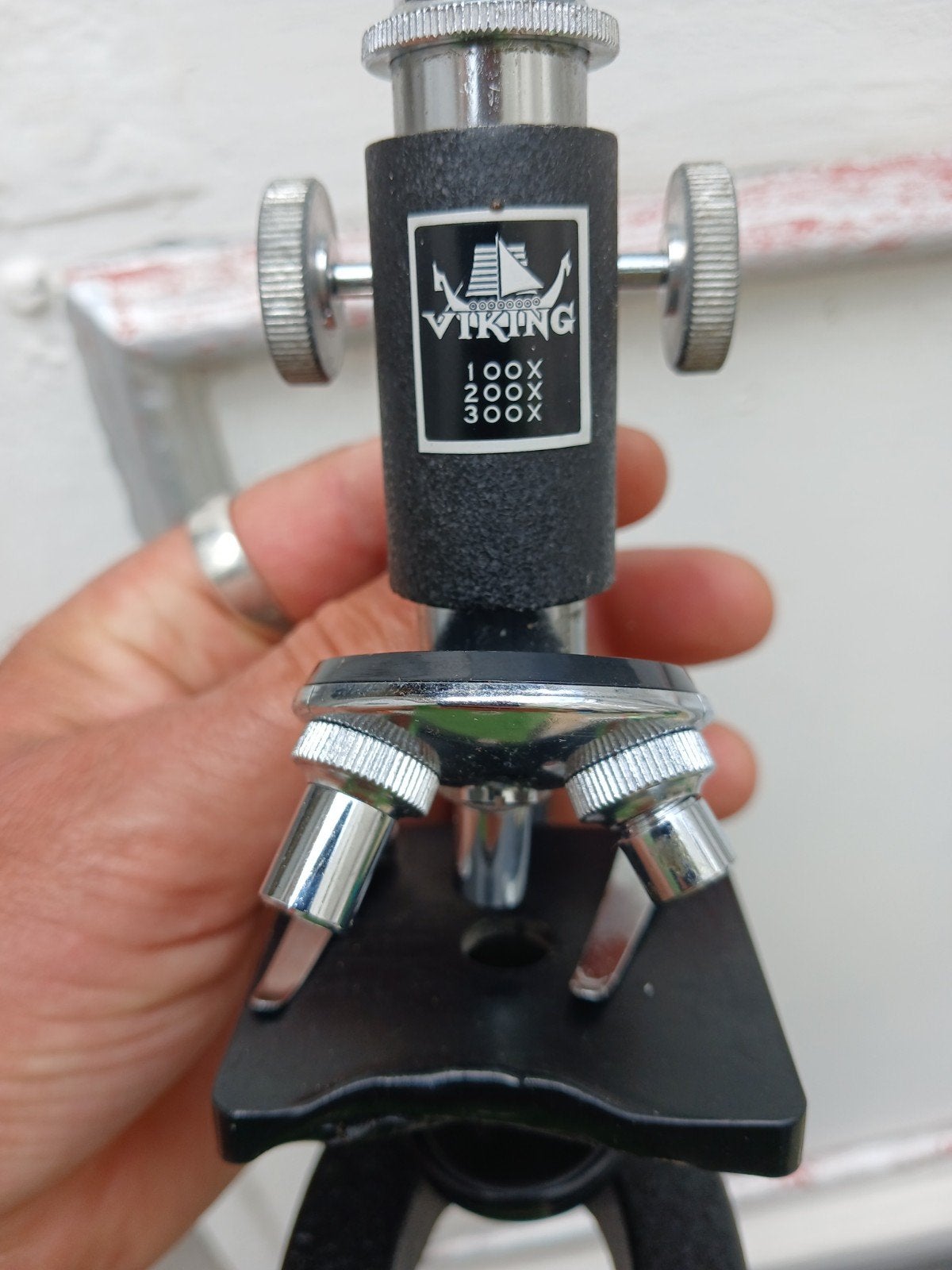 microscope optique viking, Utilisé