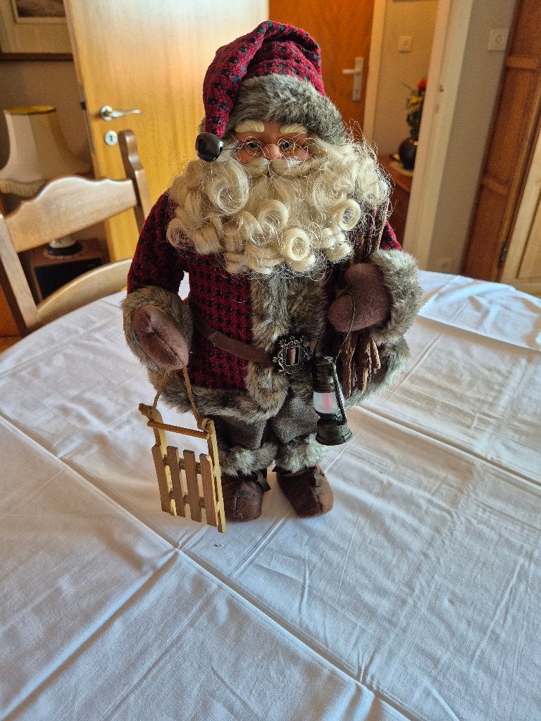 Decoratieve kerstman, Ophalen, Gebruikt