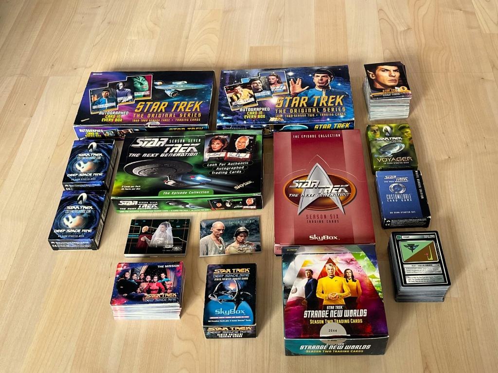 Star Trek trading and game cards collection-1578 cards, Collections, Enlèvement ou Envoi, Comme neuf, Carte(s) à jouer
