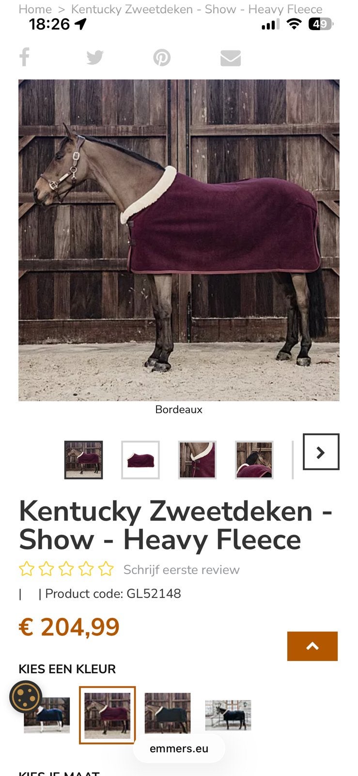 Nieuw kentucky fleece, Dieren en Toebehoren, Rood, Nieuw, Kentucky, Deken