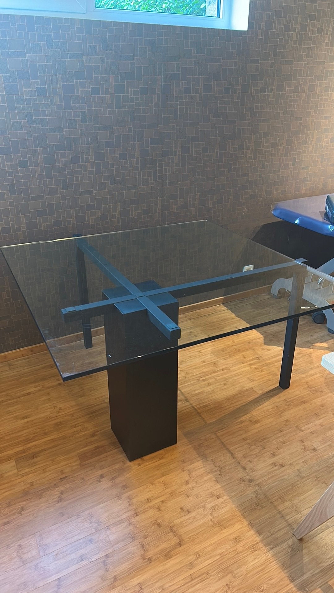 Bureau en verre design, Enlèvement, Utilisé