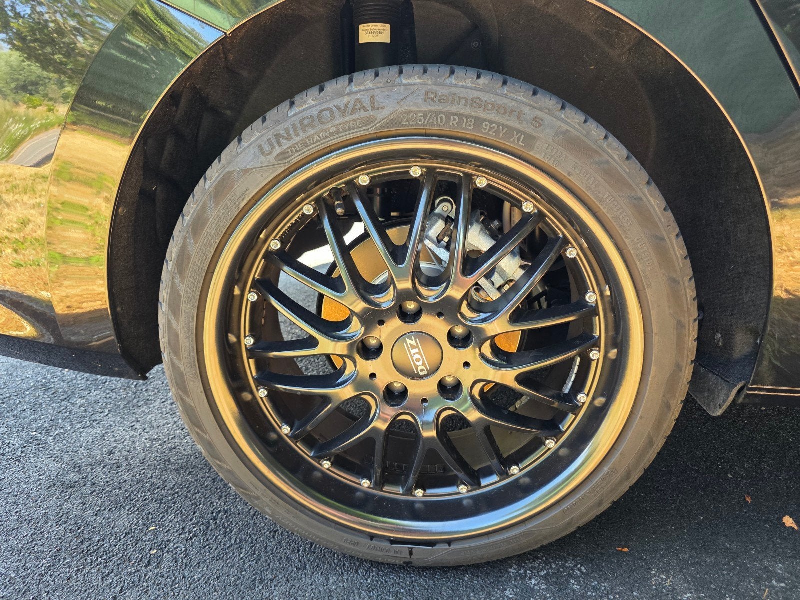 4 zwarte DOTZ 18 inch velgen – inclusief bouten – €450, Enlèvement