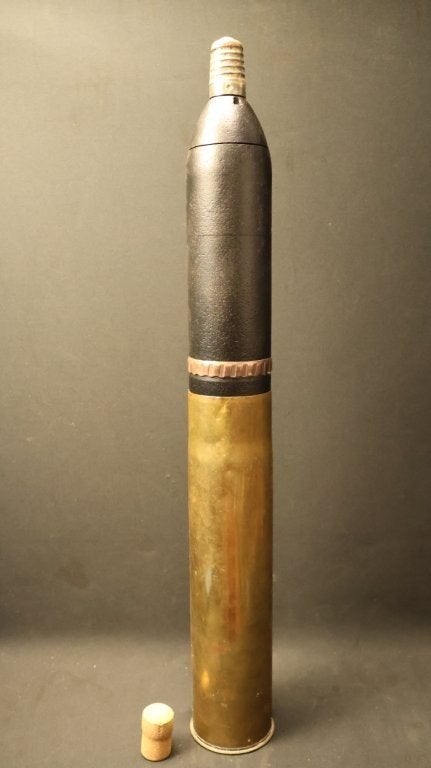 WO1 Franse 75mm compleet LEEG, Verzamelen, Militaria | Algemeen, Ophalen of Verzenden