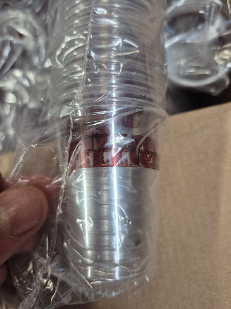 Partij 1600 Filliers kunststof/plastic shotglaasjes 5cl, Verzamelen, Ophalen of Verzenden, Nieuw, Borrel- of Shotglas
