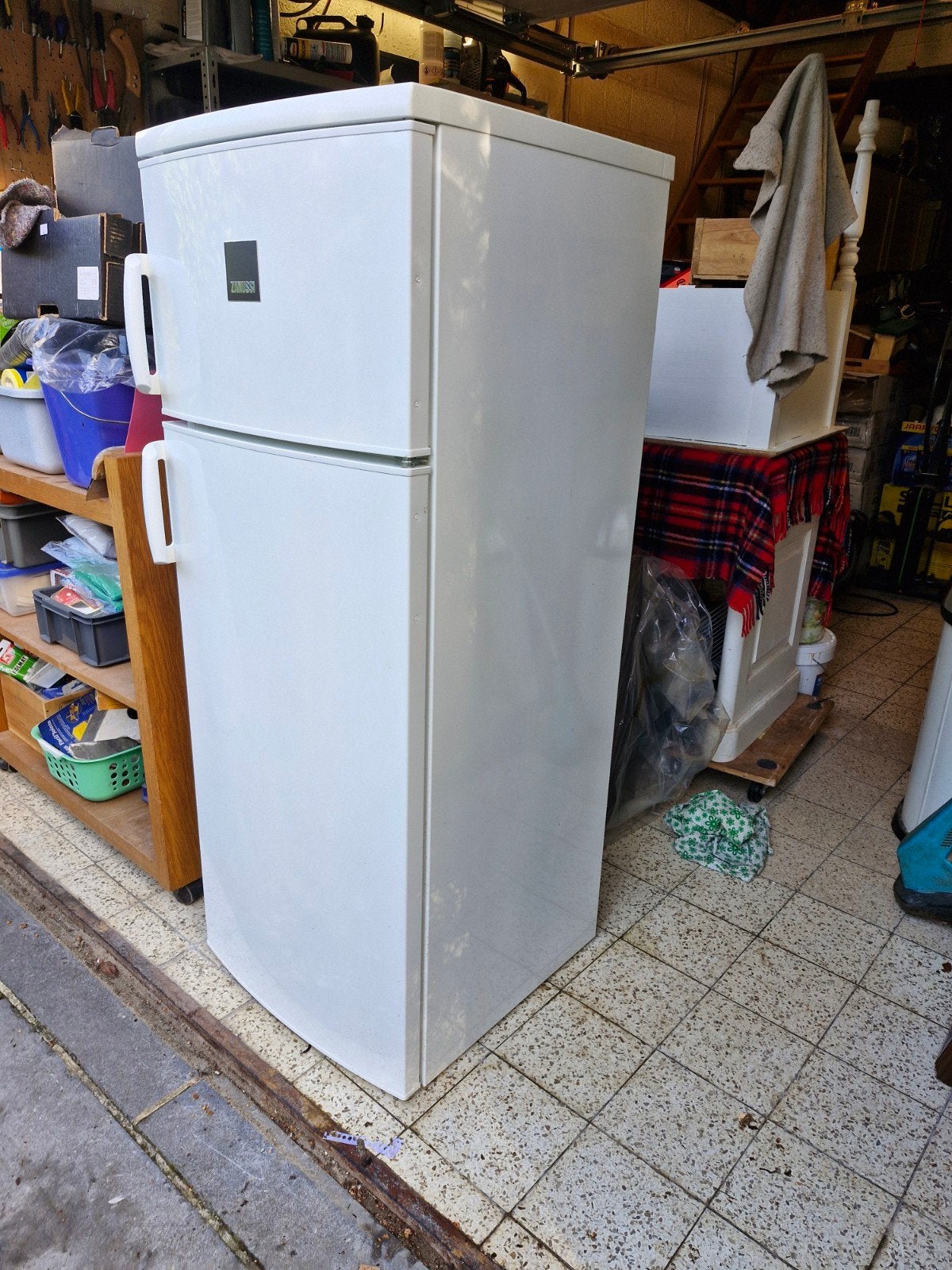 Frigo surgélateur combiné Zanussi, 120 à 140 cm, Enlèvement, Utilisé, 200 litres ou plus