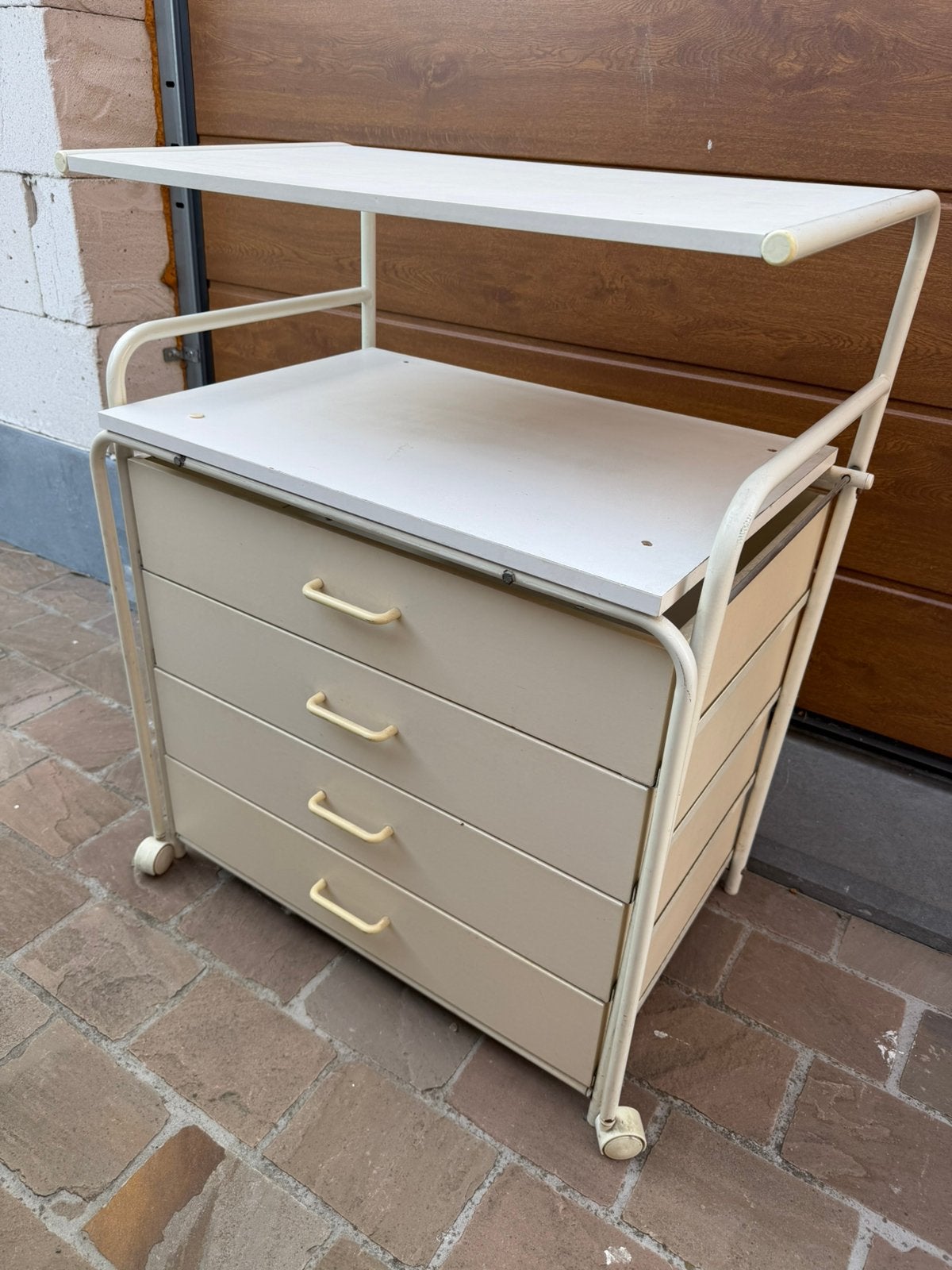 Vintage verzorgingstafel / commode / luiertafel met 4 lades, Kinderen en Baby's, Ophalen, Gebruikt, Commode